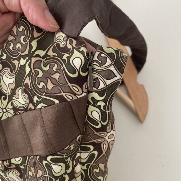 Y2K Silk Top Tank Babydoll FairyGunge Goblincore XS Green Laundry Shelli Segal - Picture 6 of 8